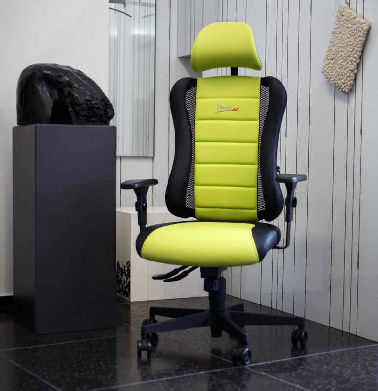 ergonomska-stolica-radna-žuto-zeleno-domnakvadrat