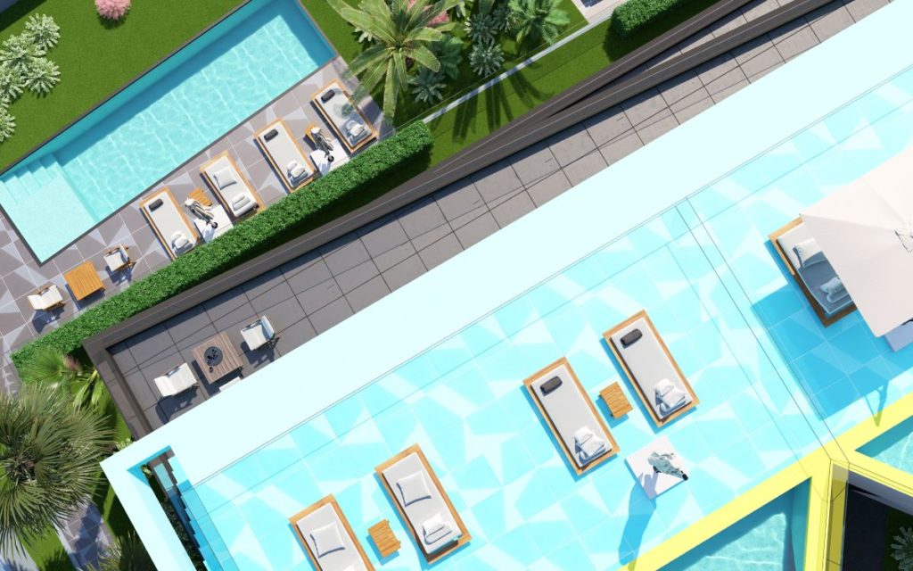 Sunčalište na krovu kraj bazena