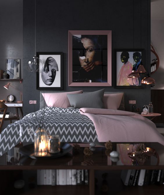 rozo-crna-soba-slike-krevet-domnakvadrat