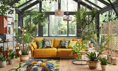 Lesnina_XXXL sofa tekstil žuta