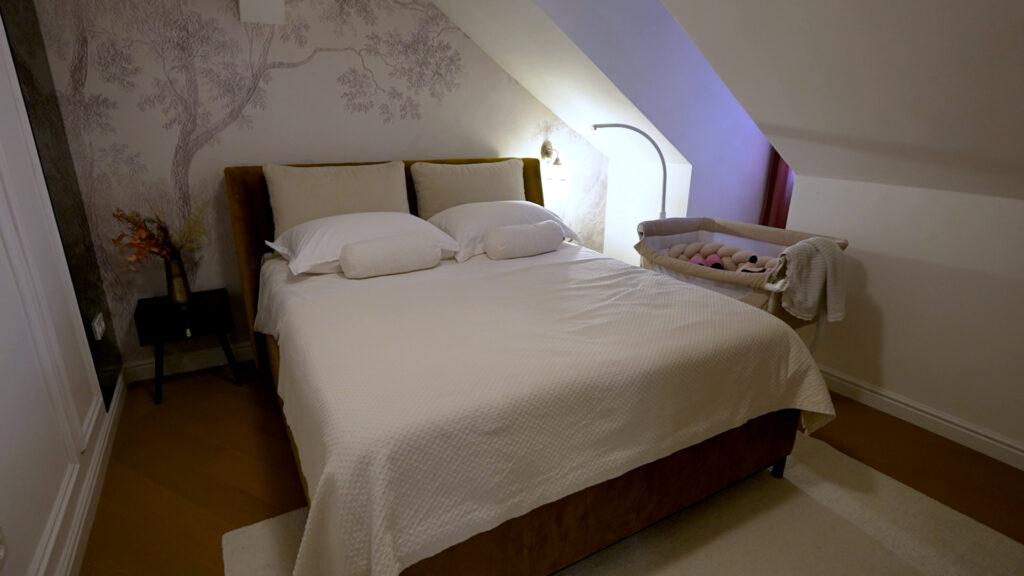 spavaća soba gradski stan s dušom