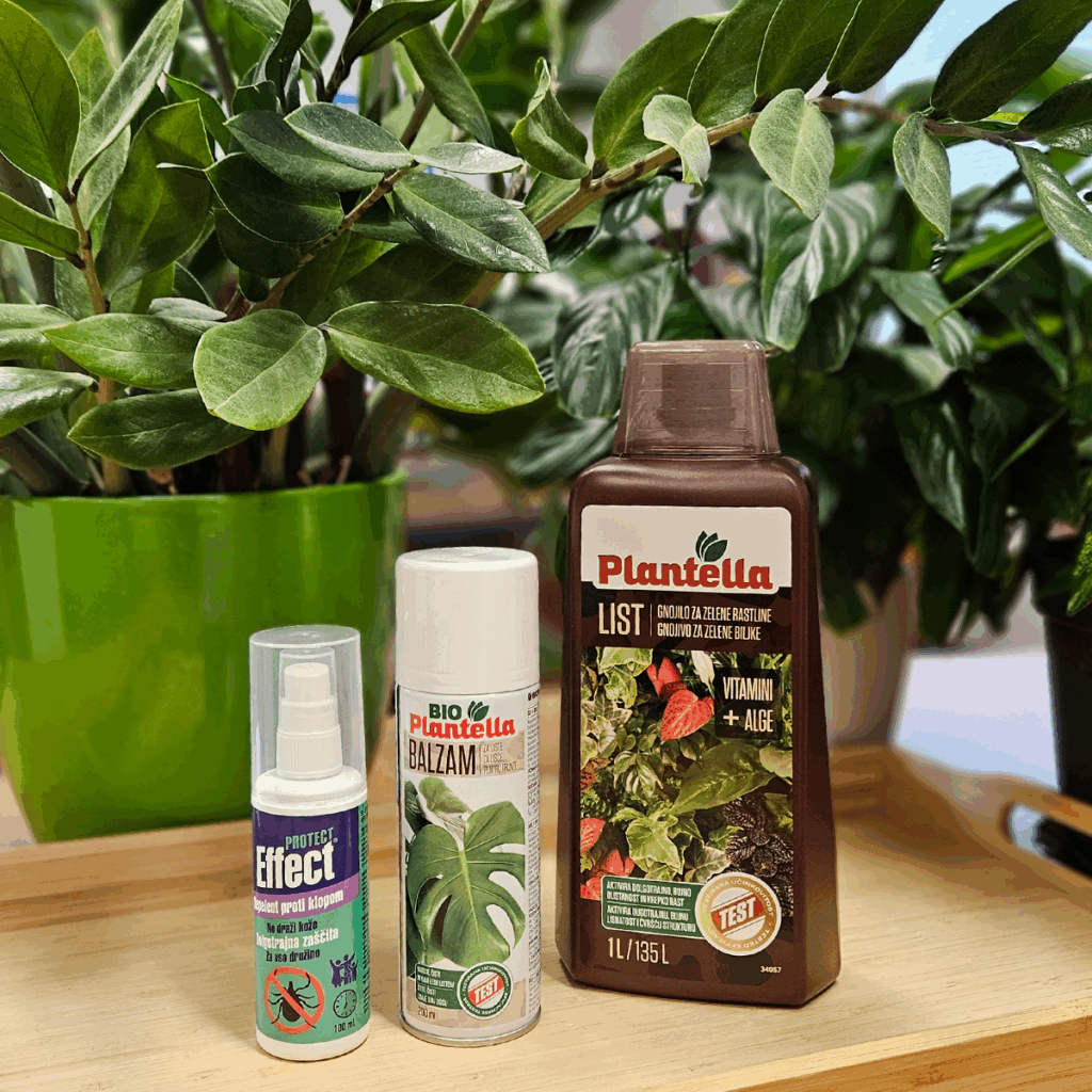 Plantella List – s morskim algama i vitaminima za zdrave, guste i sjajne zelene biljke
Bio Plantella Balzam za liste – visoki sjaj + zaštita u jednom
Effect Protect protiv krpelja – za sigurne šetnje u prirodi