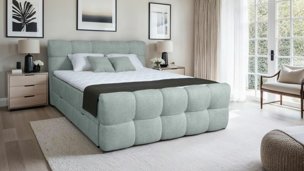 lesnina menta krevet u spavačoj sobi