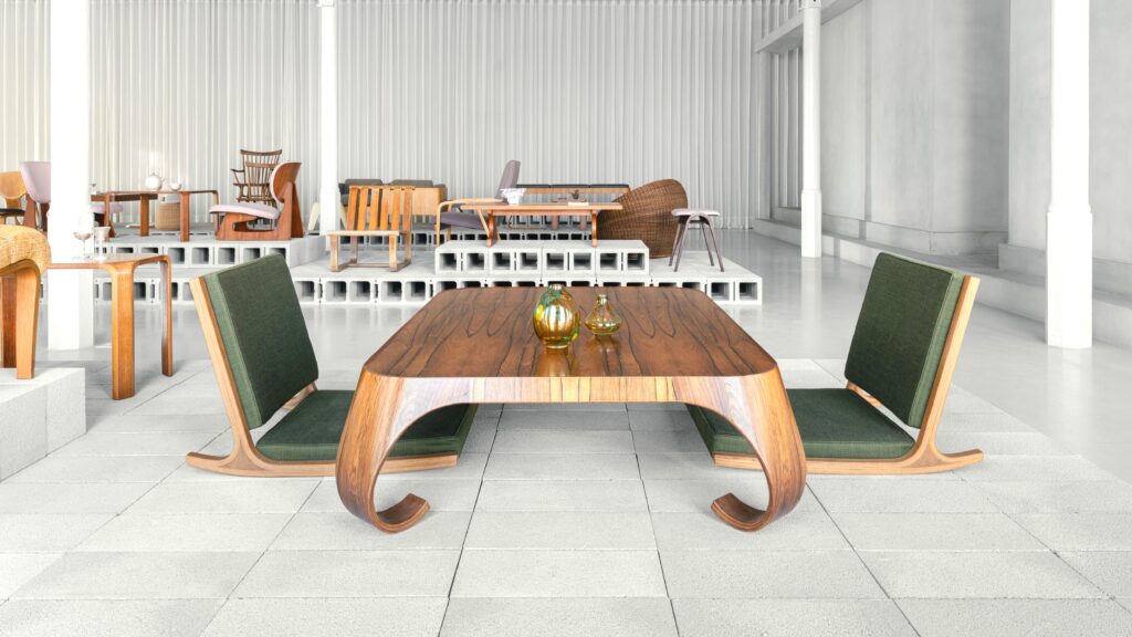 48_Side Gallery_Kenzo_Tarumi_1962_Zaisu_Chairs - Salone del Mobile