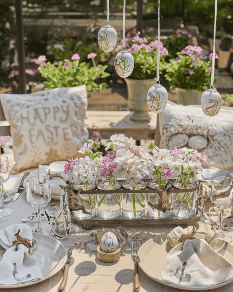 Pelagronium Uskrs u cvatu Uskrsni stol